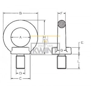 Cartec grade 80 type 803 Oogbouten
