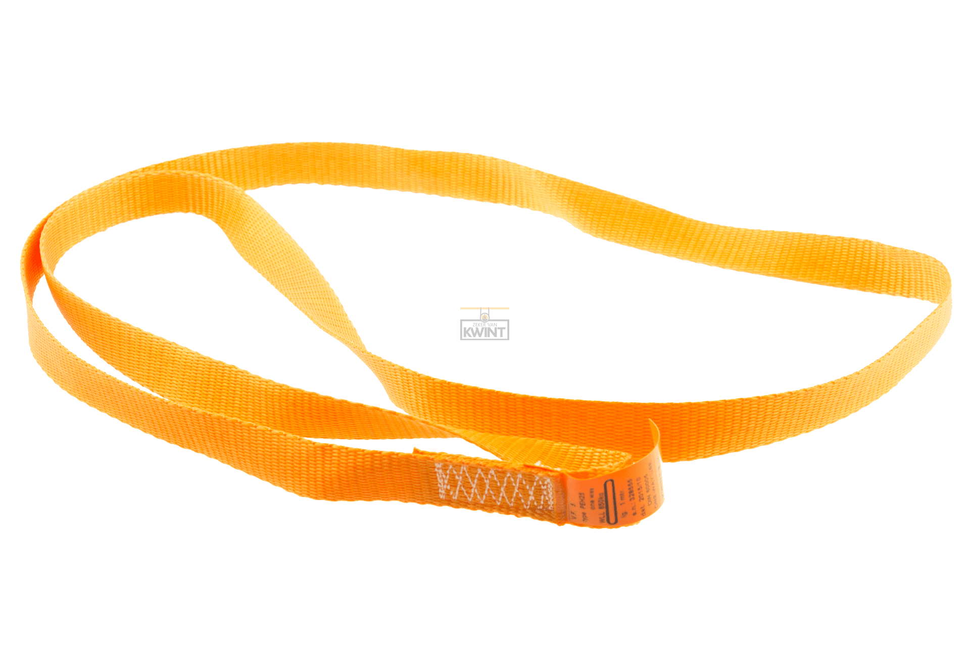 One-way sling oranje WLL 650 kg werklengte 1 mtr (100 stuks)